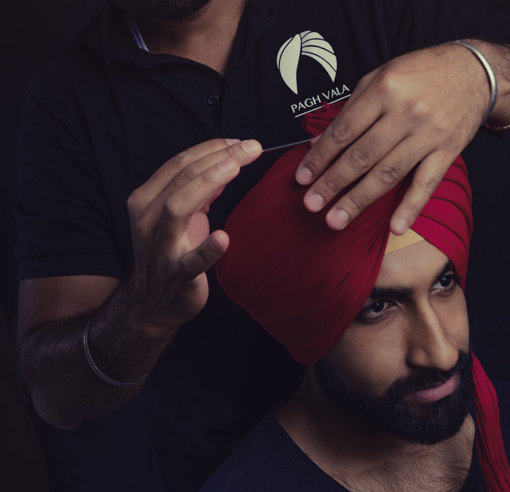 Pagh Pagh Vala - Turban Tying & Men's Wedding Shervani