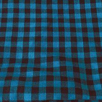 Chequered Parna -Teal & Black Pagh Vala 
